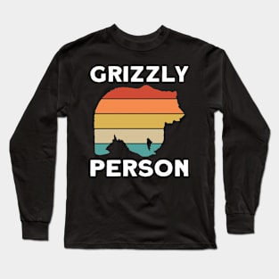 Grizzly Person - Grizzly Bear Long Sleeve T-Shirt
